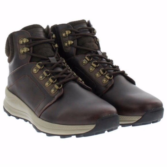 KHOMBU Nick Memory Foam Lightweight Brown Boots - NEW - Picture 1 of 6